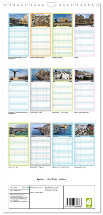 Apulien ... der Süden Italiens (CALVENDO Familienplaner 2026)
