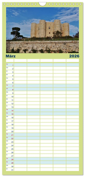 Apulien ... der Süden Italiens (CALVENDO Familienplaner 2026)