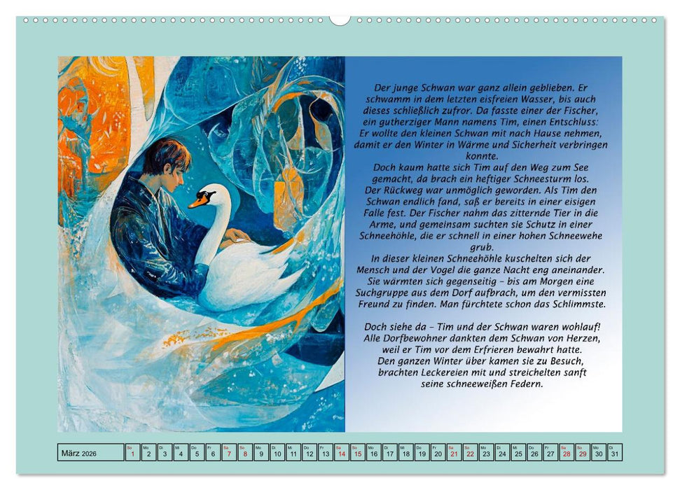 Die Jahreszeiten. Retromärchen (CALVENDO Wandkalender 2026)