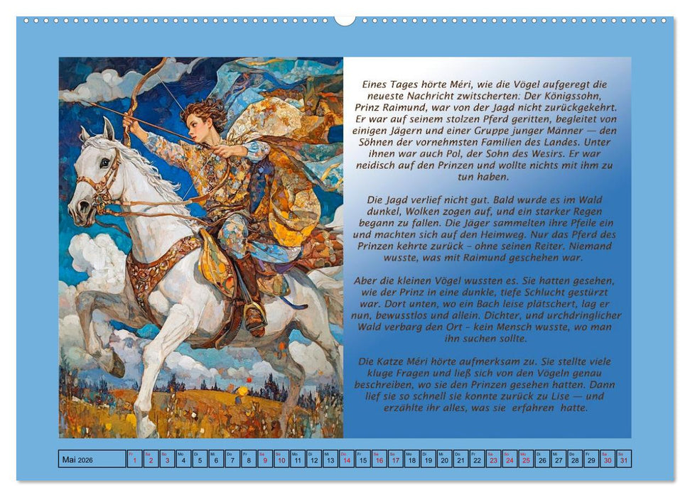 Die Jahreszeiten. Retromärchen (CALVENDO Premium Wandkalender 2026)