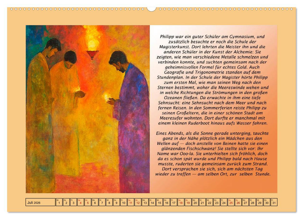 Die Jahreszeiten. Retromärchen (CALVENDO Premium Wandkalender 2026)