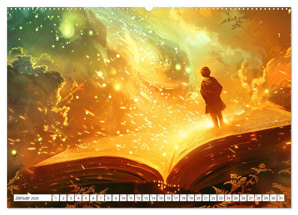 Welten zwischen den Zeilen - Bücher, die Träume wecken (CALVENDO Wandkalender 2026)