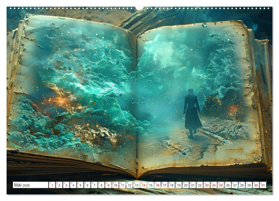 Welten zwischen den Zeilen - Bücher, die Träume wecken (CALVENDO Wandkalender 2026)