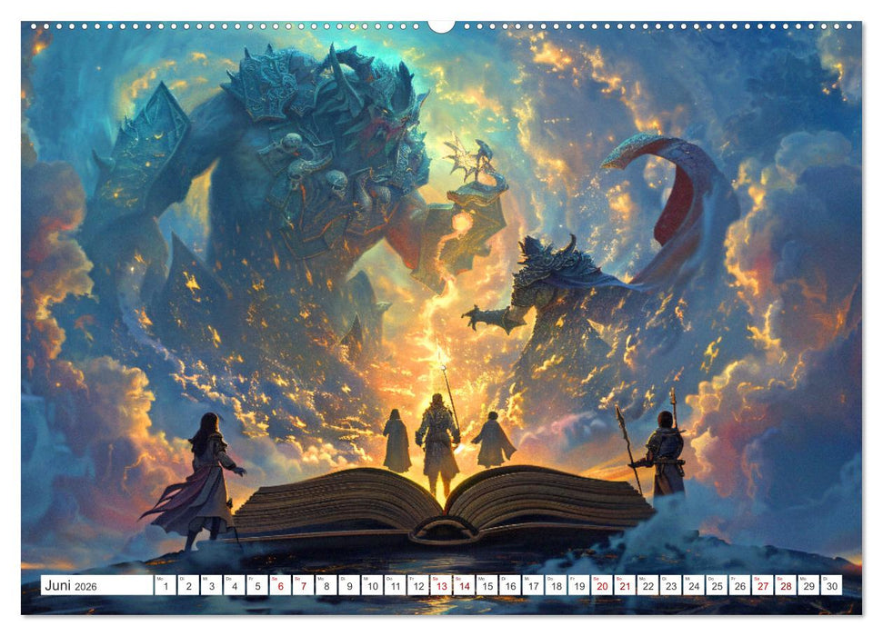 Welten zwischen den Zeilen - Bücher, die Träume wecken (CALVENDO Wandkalender 2026)