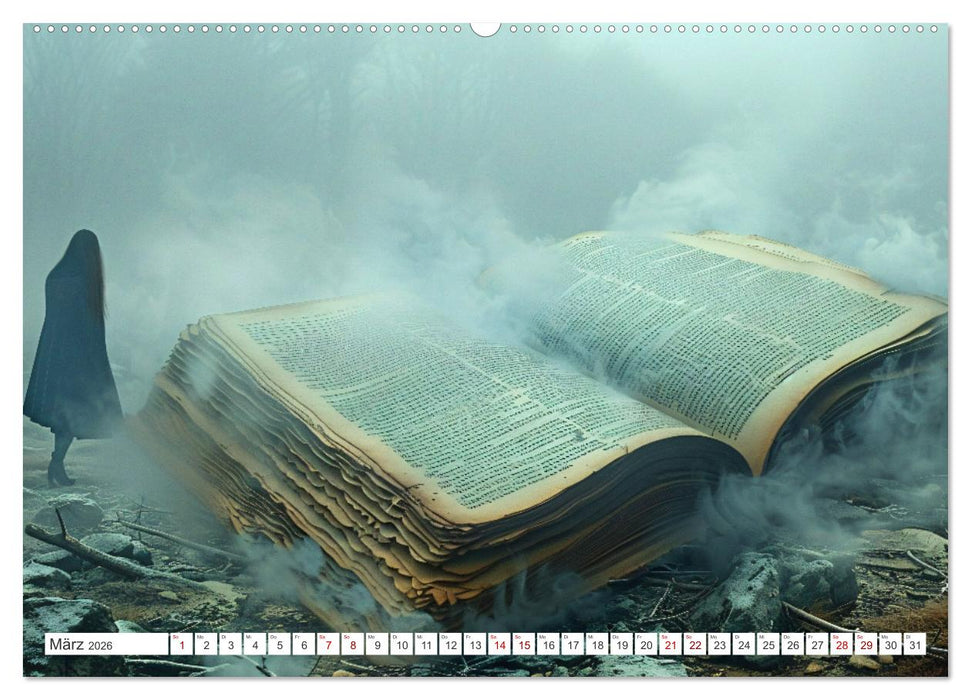 Welten zwischen den Zeilen - Bücher, die Träume wecken (CALVENDO Premium Wandkalender 2026)