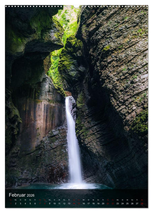 Faszination Wasserfälle (CALVENDO Premium Wandkalender 2026)