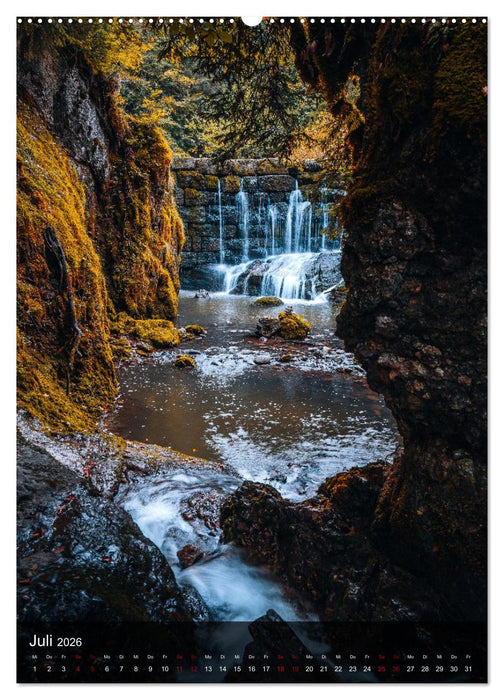 Faszination Wasserfälle (CALVENDO Premium Wandkalender 2026)
