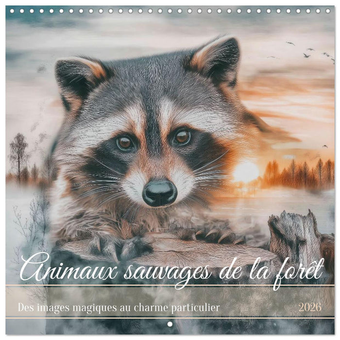 Animaux sauvages de la forêt (CALVENDO Calendrier mensuel 2026)