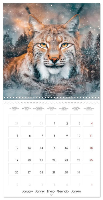 Animaux sauvages de la forêt (CALVENDO Calendrier mensuel 2026)