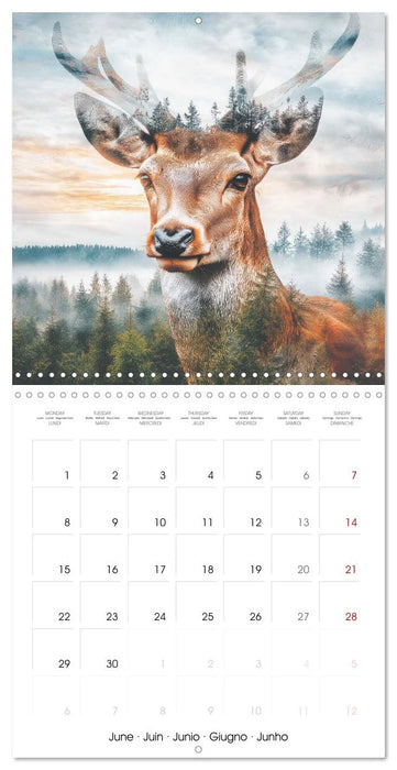 Animaux sauvages de la forêt (CALVENDO Calendrier mensuel 2026)