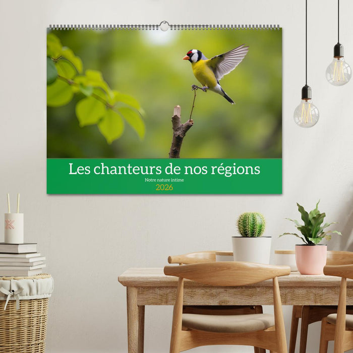 Les chanteurs de nos régions - Notre nature intime (CALVENDO Calendrier mensuel 2026)