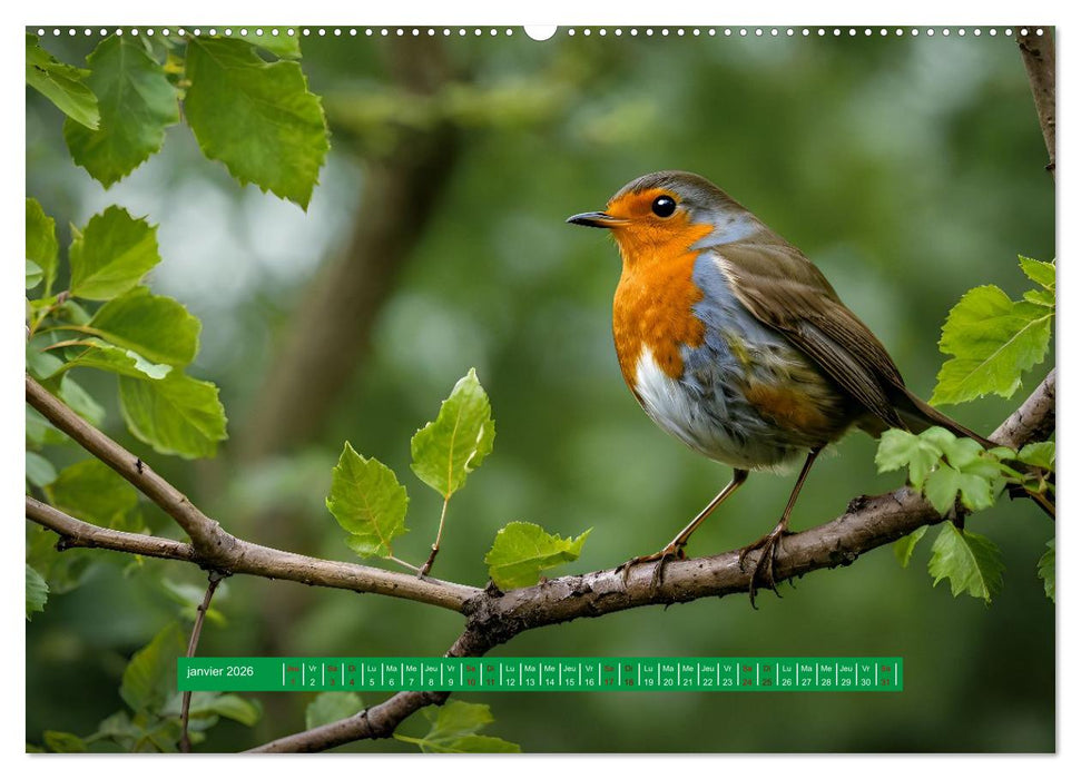 Les chanteurs de nos régions - Notre nature intime (CALVENDO Calendrier supérieur 2026)