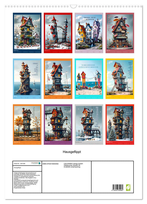 Hausgeflippt (CALVENDO Wandkalender 2026)