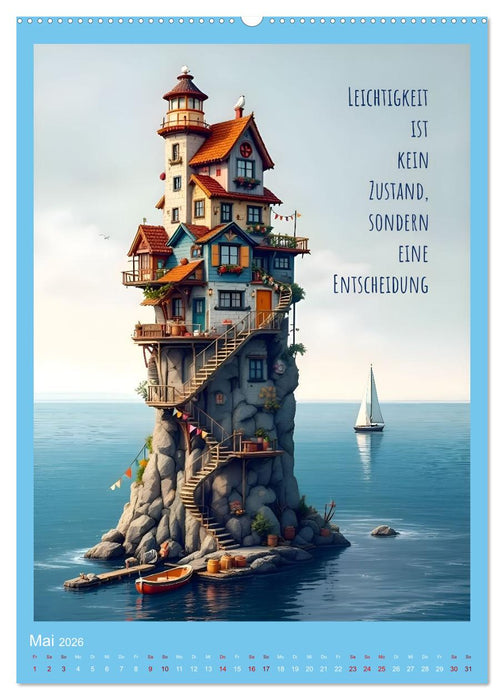 Hausgeflippt (CALVENDO Wandkalender 2026)