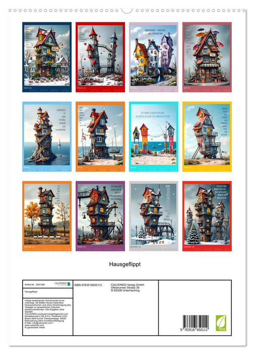 Hausgeflippt (CALVENDO Premium Wandkalender 2026)