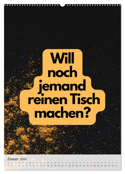 Tanz um den heißen Brei! (CALVENDO Wandkalender 2026)