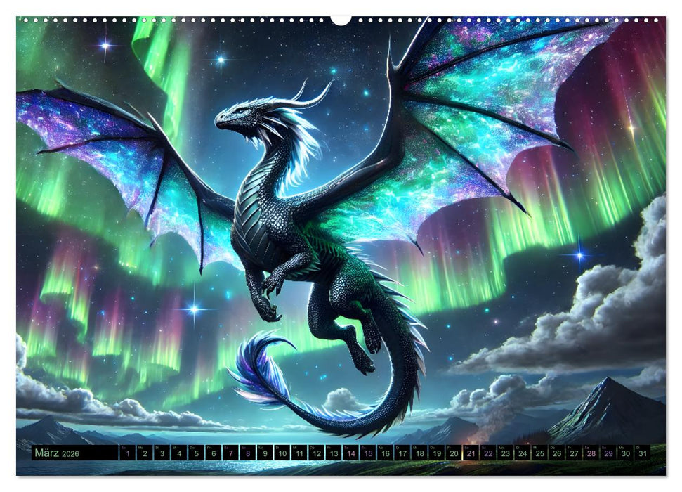 Prächtige Drachen, gut oder böse? (CALVENDO Premium Wandkalender 2026)