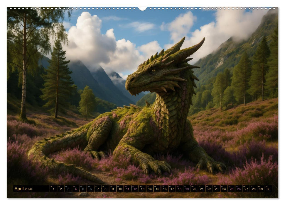 Prächtige Drachen, gut oder böse? (CALVENDO Premium Wandkalender 2026)
