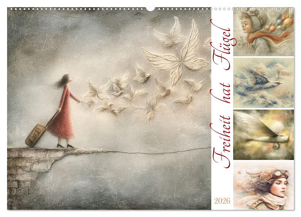 Freiheit hat Flügel (CALVENDO Wandkalender 2026)