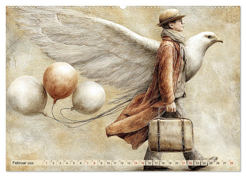 Freiheit hat Flügel (CALVENDO Wandkalender 2026)