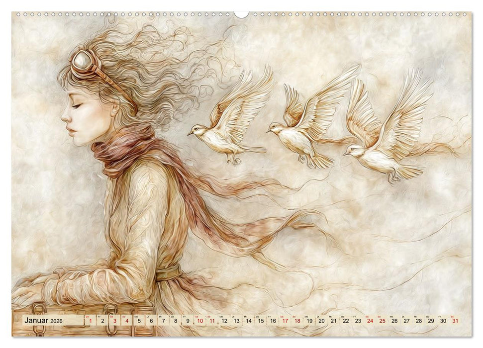 Freiheit hat Flügel (CALVENDO Premium Wandkalender 2026)