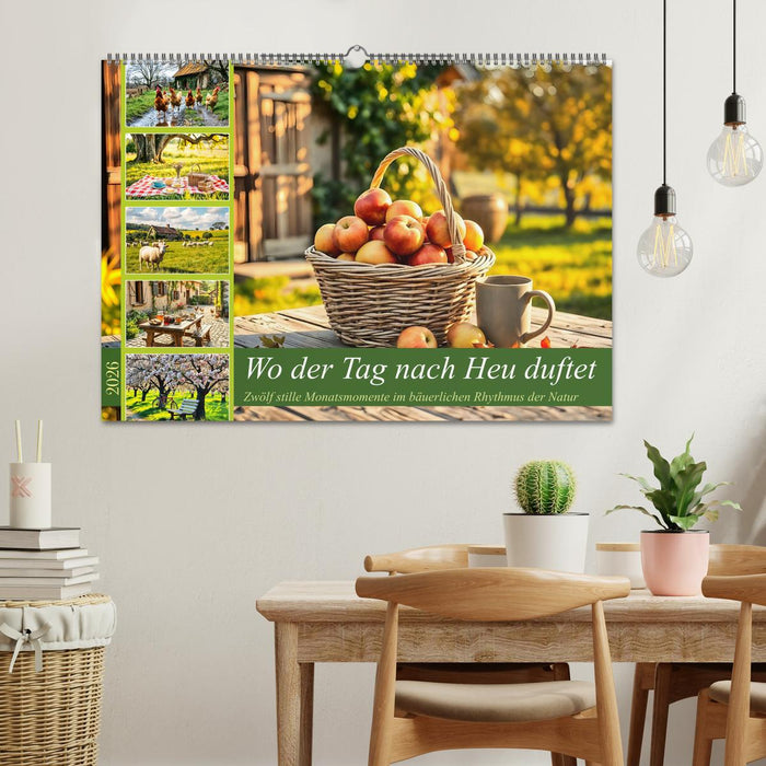 Wo der Tag nach Heu duftet - Zwölf stille Monatsmomente im bäuerlichen Rhythmus der Natur (CALVENDO Wandkalender 2026)