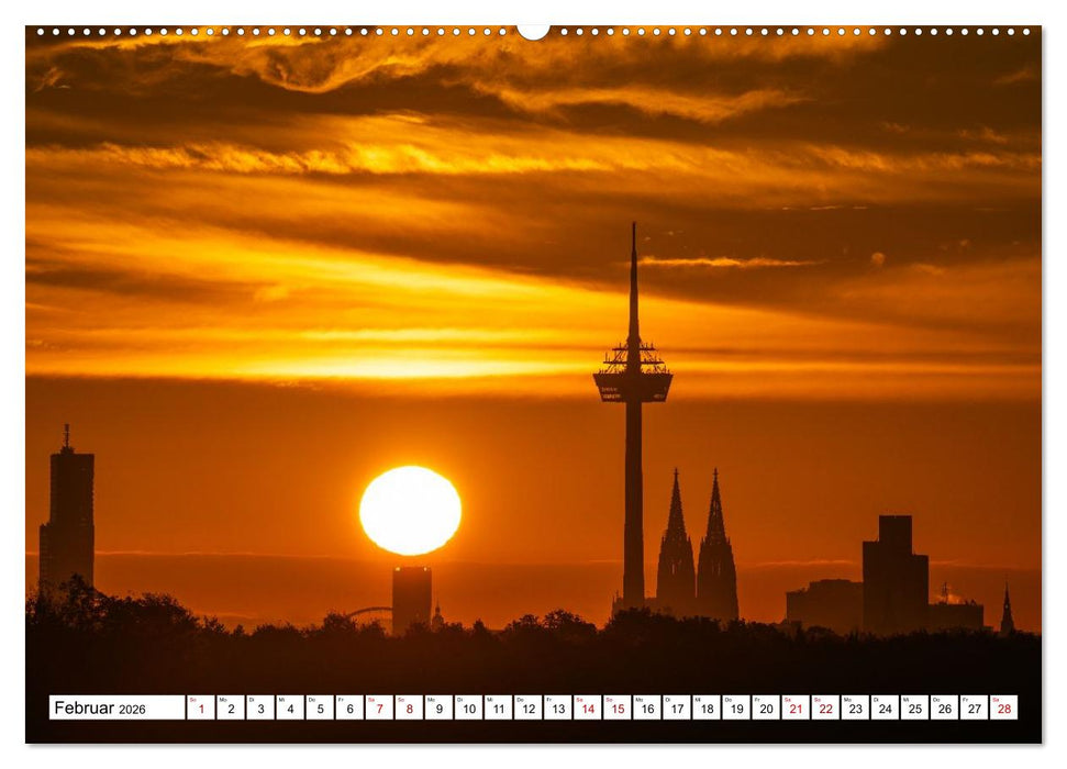 Urbane Impressionen: Domstadt Köln - Lebensgefühl am Rhein (CALVENDO Wandkalender 2026)
