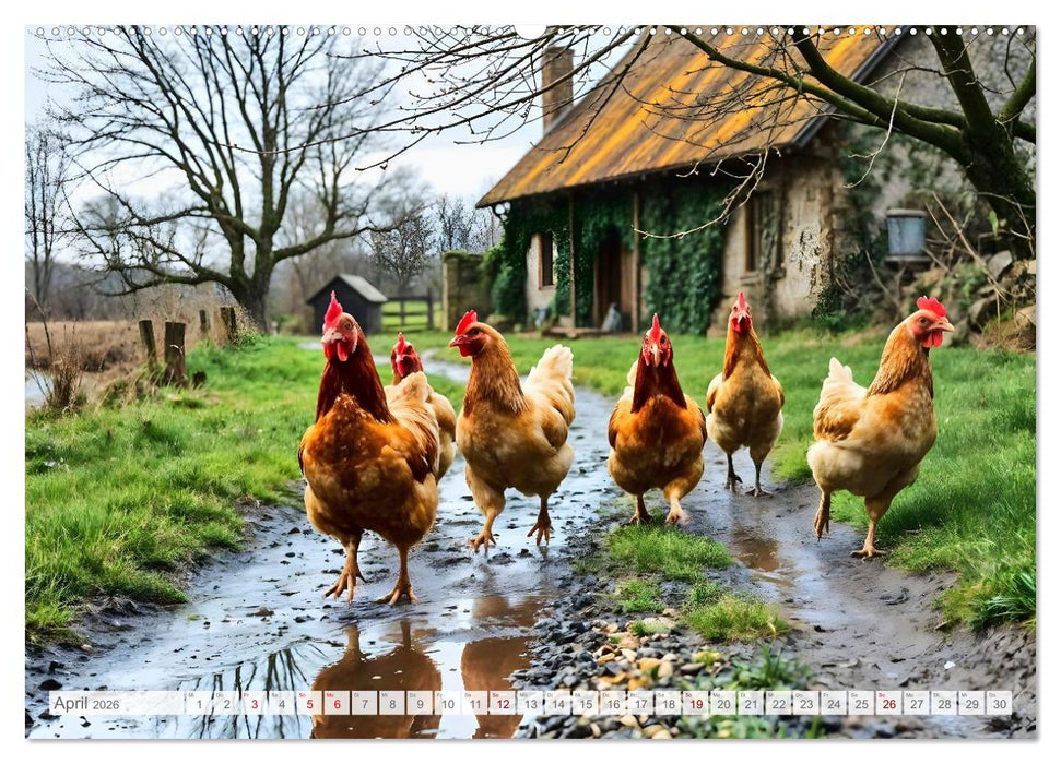 Wo der Tag nach Heu duftet - Zwölf stille Monatsmomente im bäuerlichen Rhythmus der Natur (CALVENDO Premium Wandkalender 2026)