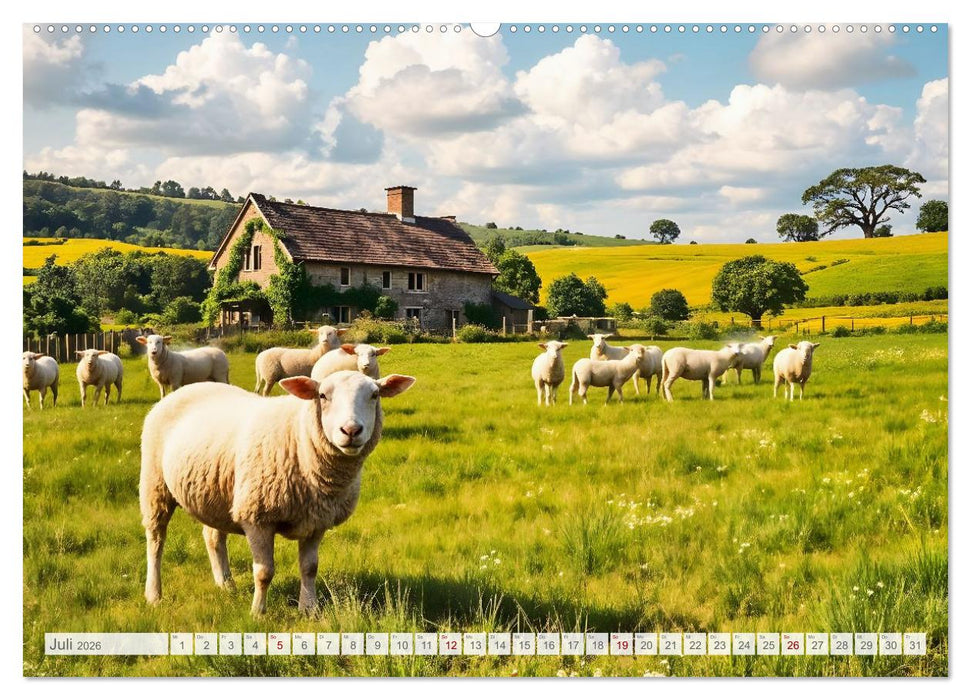 Wo der Tag nach Heu duftet - Zwölf stille Monatsmomente im bäuerlichen Rhythmus der Natur (CALVENDO Premium Wandkalender 2026)