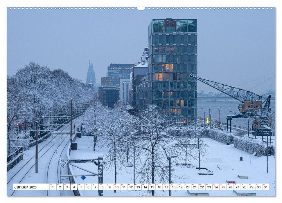 Urbane Impressionen: Domstadt Köln - Lebensgefühl am Rhein (CALVENDO Premium Wandkalender 2026)