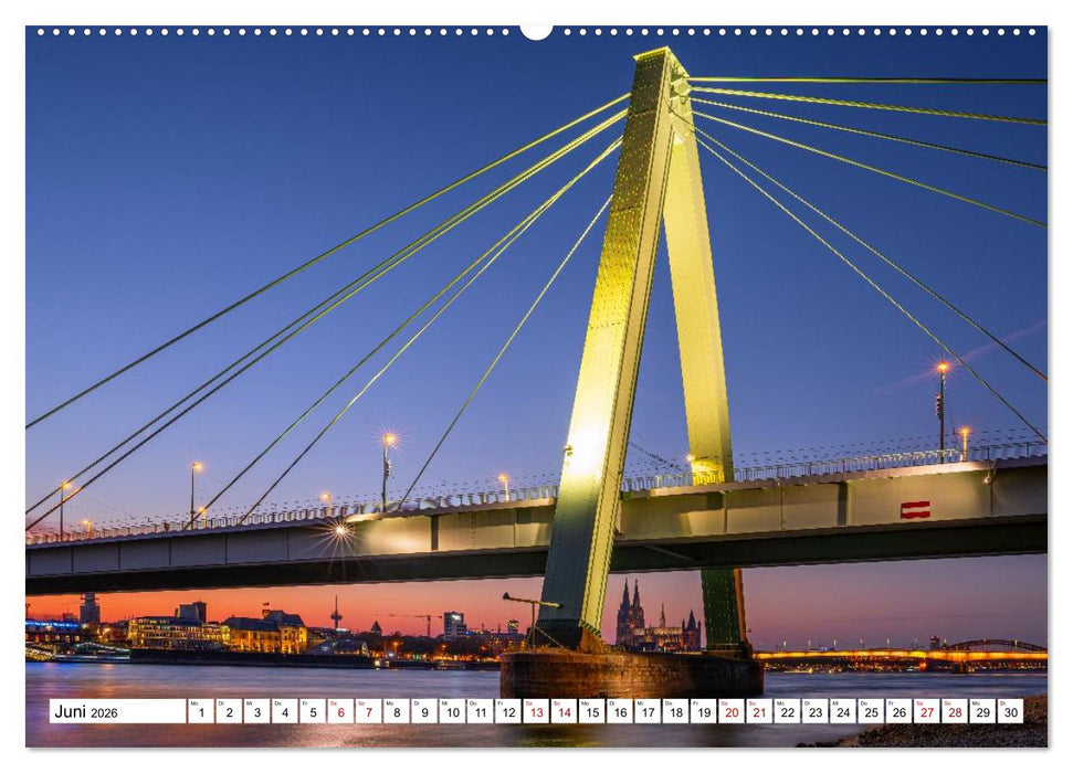 Urbane Impressionen: Domstadt Köln - Lebensgefühl am Rhein (CALVENDO Premium Wandkalender 2026)