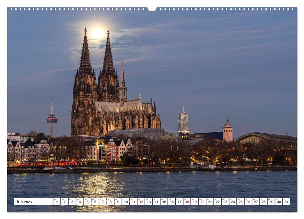 Urbane Impressionen: Domstadt Köln - Lebensgefühl am Rhein (CALVENDO Premium Wandkalender 2026)