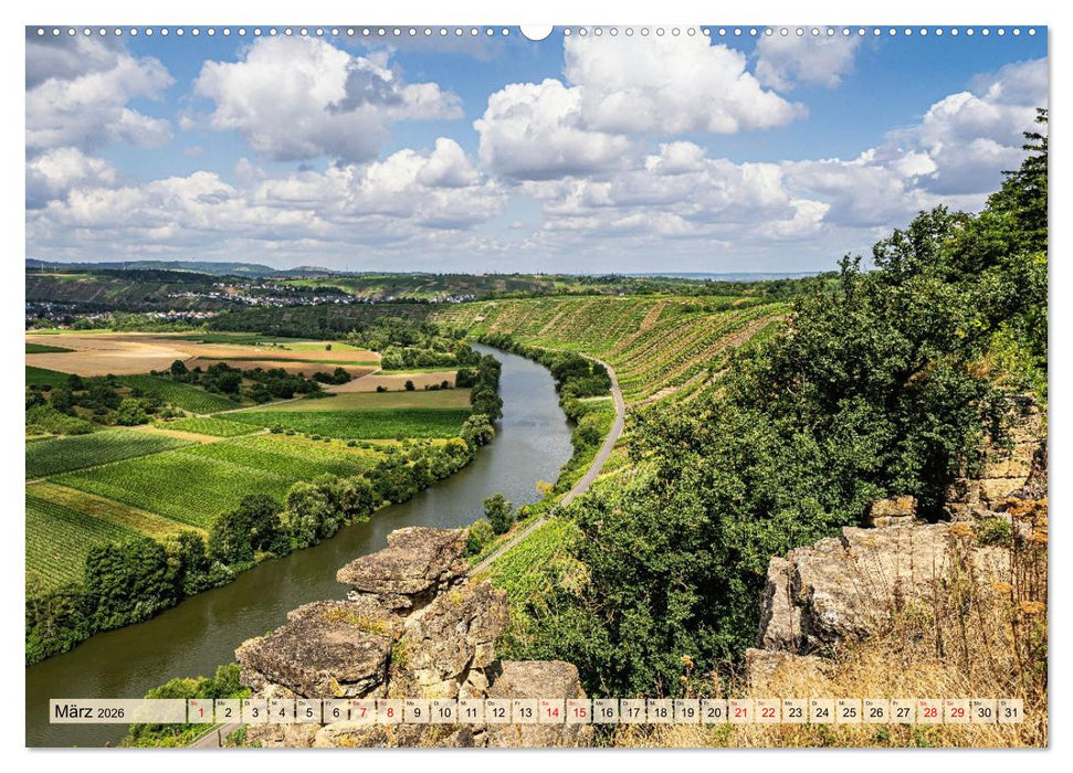 Am Neckar zwischen Tübingen und Heidelberg (CALVENDO Wandkalender 2026)