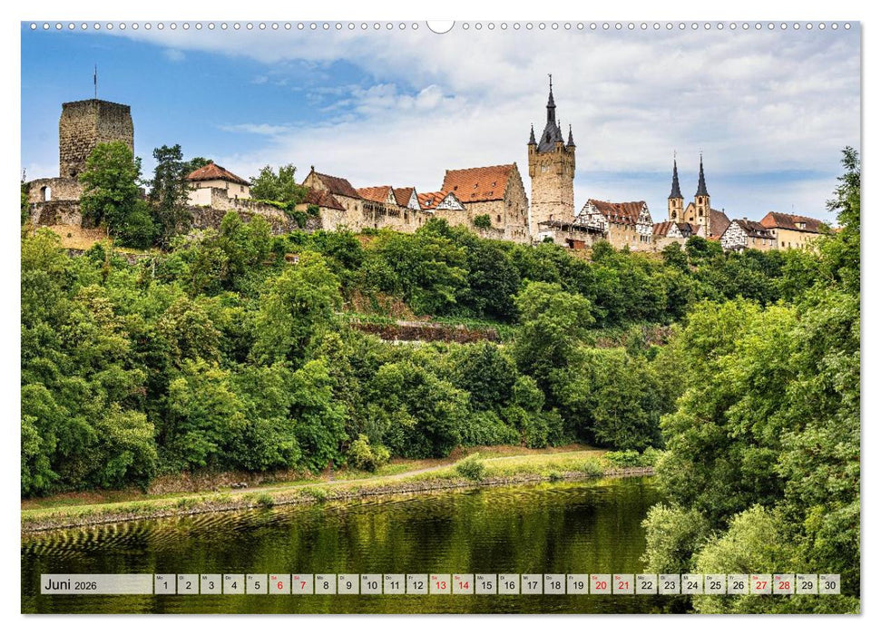 Am Neckar zwischen Tübingen und Heidelberg (CALVENDO Wandkalender 2026)