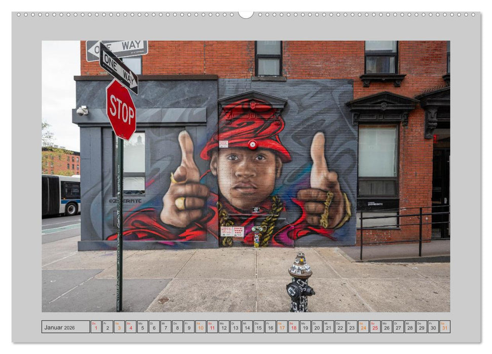 Street Art New York – Ikonen der Wandkunst (CALVENDO Premium Wandkalender 2026)