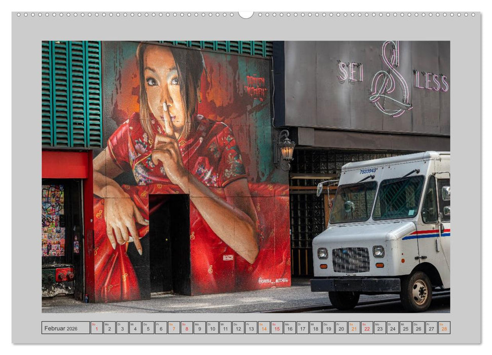 Street Art New York – Ikonen der Wandkunst (CALVENDO Premium Wandkalender 2026)