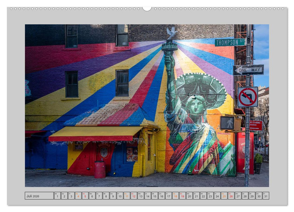 Street Art New York – Ikonen der Wandkunst (CALVENDO Premium Wandkalender 2026)