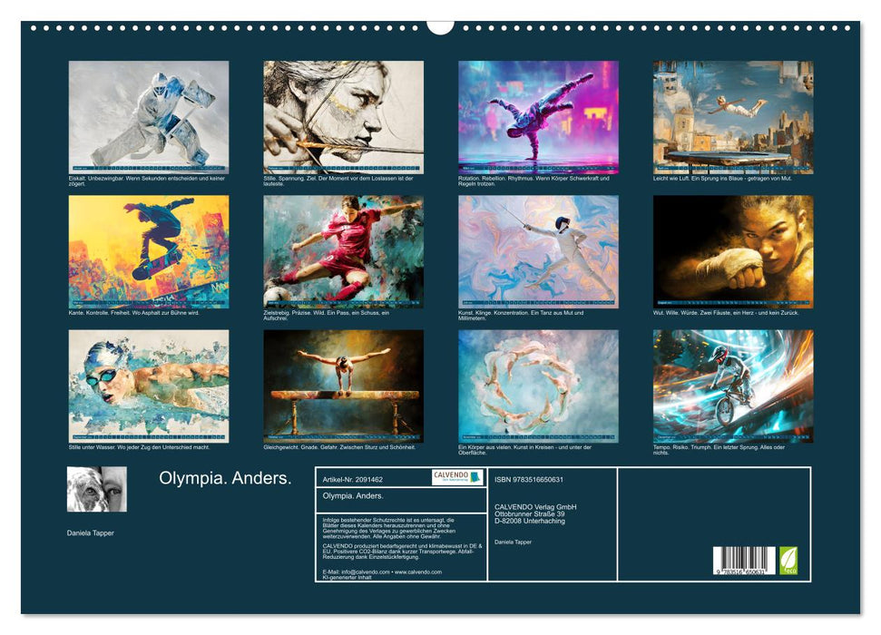 Olympia. Anders. (CALVENDO Wandkalender 2026)