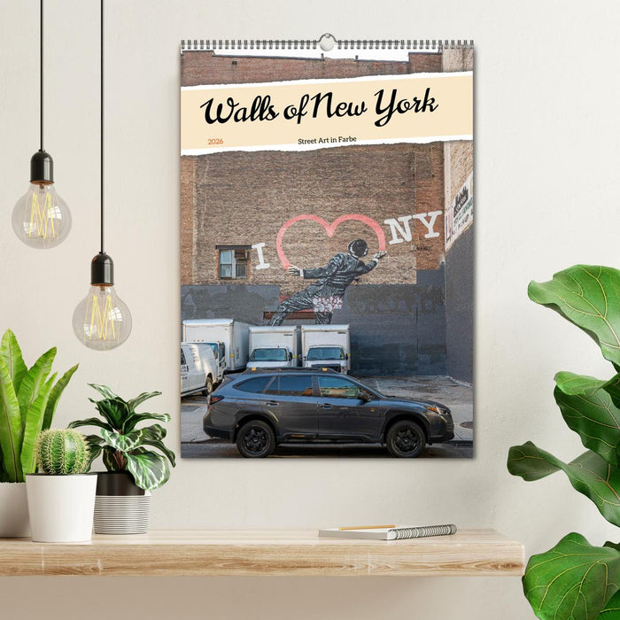 Walls of New York – Street Art in Farbe (CALVENDO Wandkalender 2026)