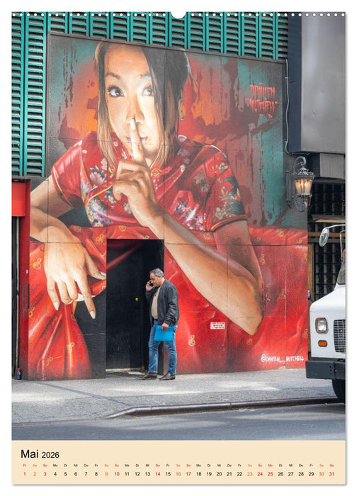 Walls of New York – Street Art in Farbe (CALVENDO Wandkalender 2026)