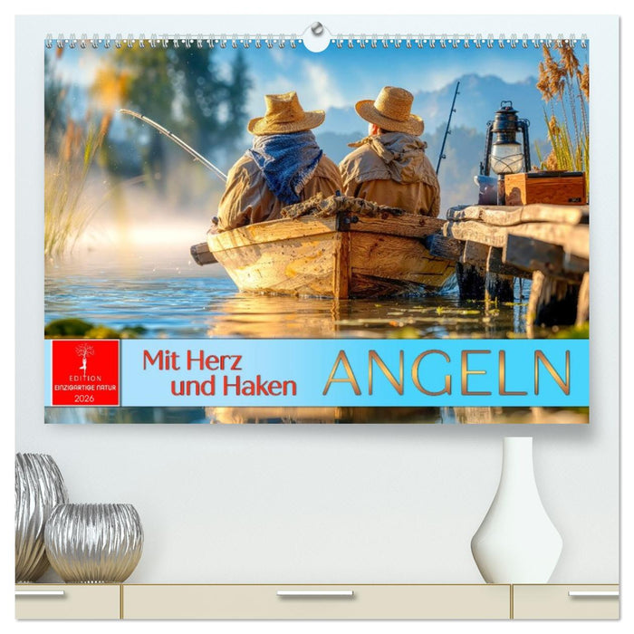 Angeln mit Herz und Haken (CALVENDO Premium Wandkalender 2026)