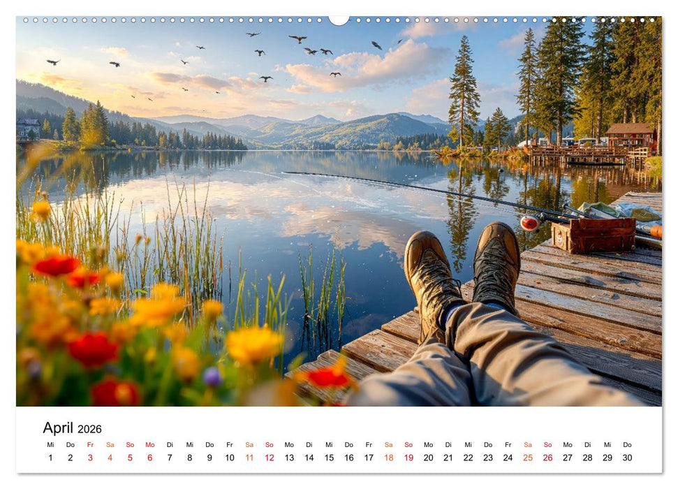 Angeln mit Herz und Haken (CALVENDO Premium Wandkalender 2026)