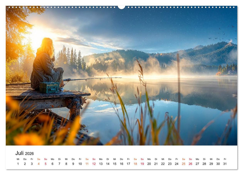 Angeln mit Herz und Haken (CALVENDO Premium Wandkalender 2026)