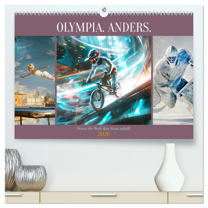 Olympia. Anders. (CALVENDO Premium Wandkalender 2026)
