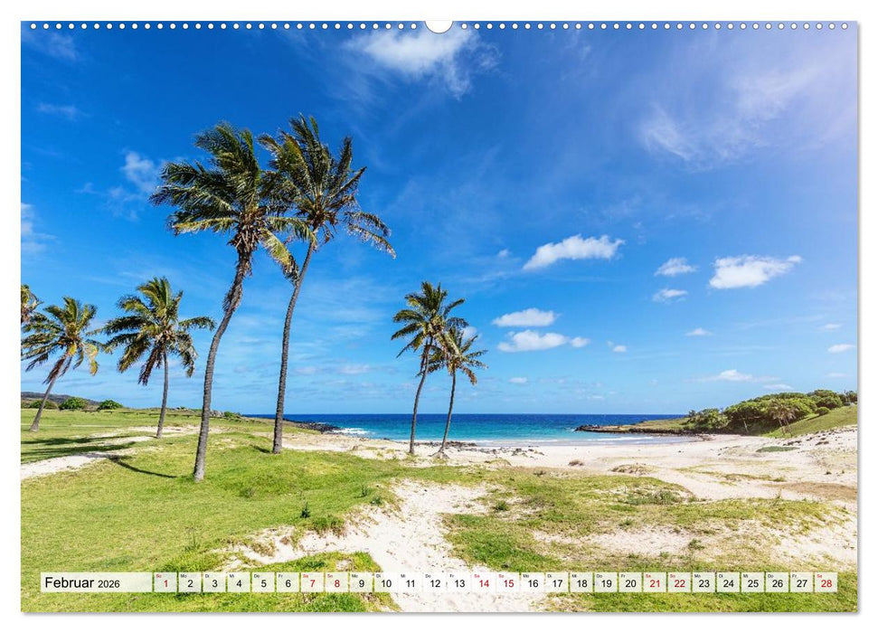Die Osterinsel – Mythen, Moai und wilde Schönheit (CALVENDO Wandkalender 2026)