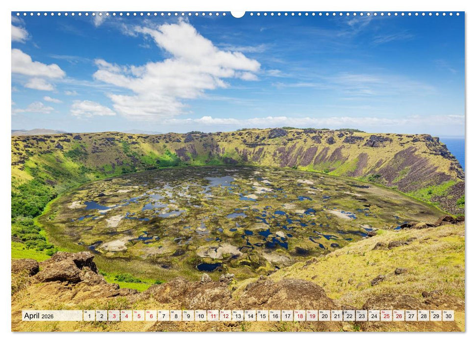 Die Osterinsel – Mythen, Moai und wilde Schönheit (CALVENDO Wandkalender 2026)