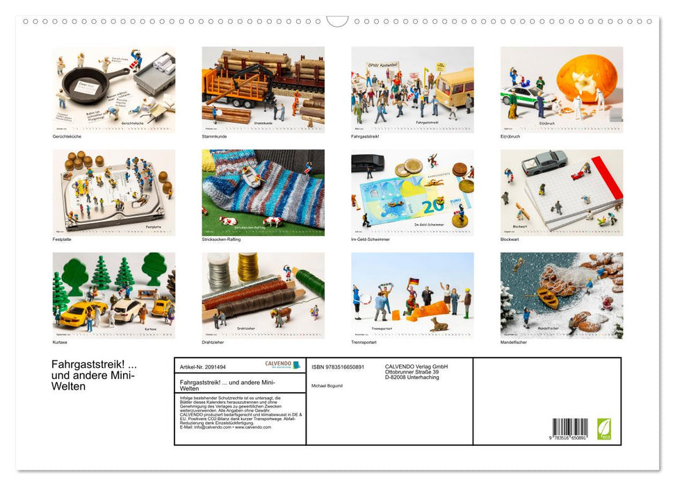 Fahrgaststreik! ... und andere Mini-Welten (CALVENDO Wandkalender 2026)