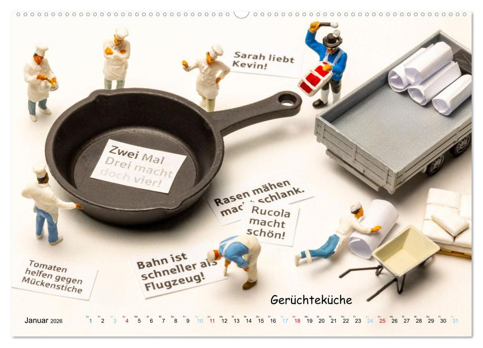 Fahrgaststreik! ... und andere Mini-Welten (CALVENDO Wandkalender 2026)