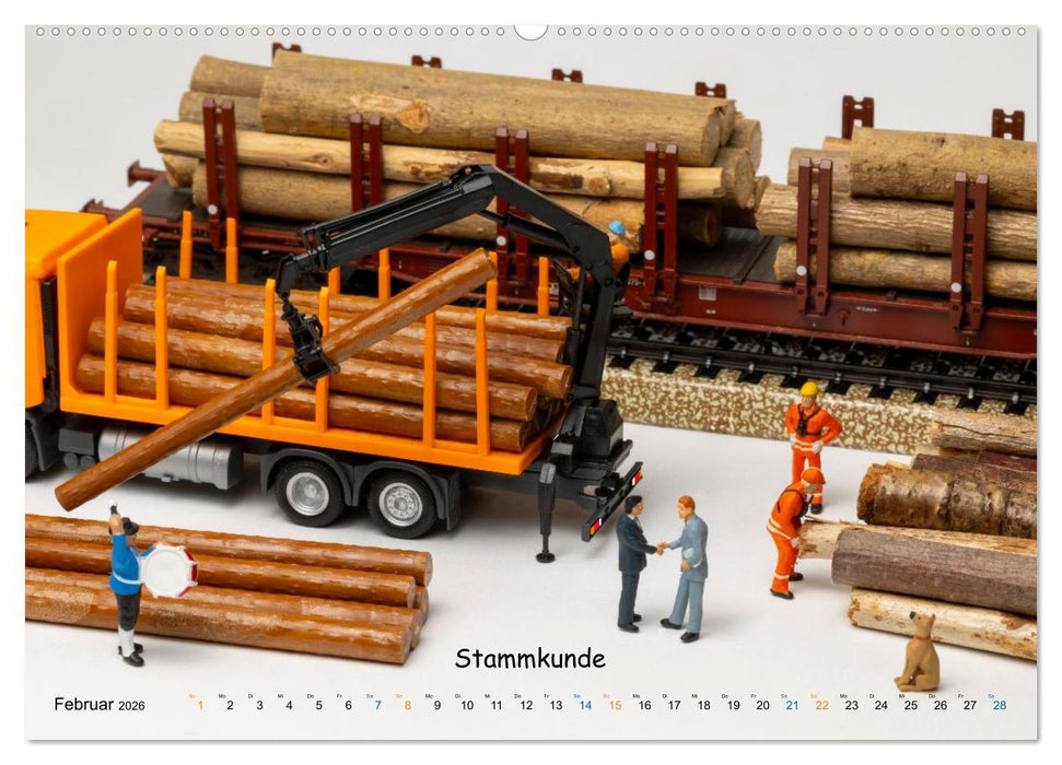 Fahrgaststreik! ... und andere Mini-Welten (CALVENDO Wandkalender 2026)