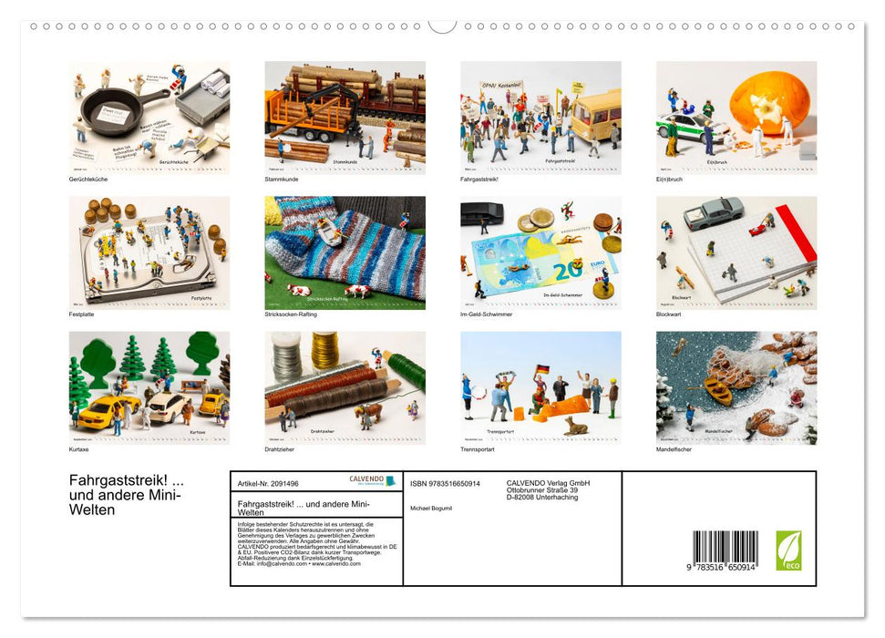 Fahrgaststreik! ... und andere Mini-Welten (CALVENDO Premium Wandkalender 2026)
